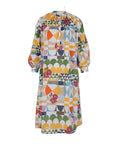 V. DE VINSTER, Robe "LAKSHMI", motif seventies
