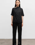 Ahlvar Gallery, Pantalon satin "AVA", Noir