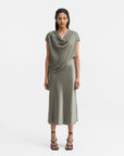 Ahlvar Gallery, Jupe satin "HANA", light military