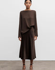 Ahlvar Gallery, Blouse "KELLY", Marron foncé