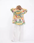 V. DE VINSTER, Blouse "LAKSHMI", motif seventies