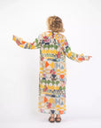 V. DE VINSTER, Robe "LAKSHMI", motif seventies