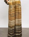 DMN, PANTALON IVOIRE, PRINT SAFARI