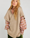 V. DE VINSTER, Pull sans manche ROMANTIC, Beige