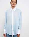 DMN, CHEMISE SAM RAYURE, BLEU