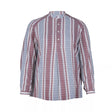 V. DE VINSTER, Blouse rayée USHA, marron
