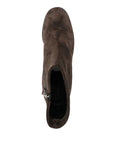 DEL CARLO, Boots "HOLLY", Veau velours, Dark Brown