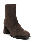 DEL CARLO, Boots "HOLLY", Veau velours, Dark Brown