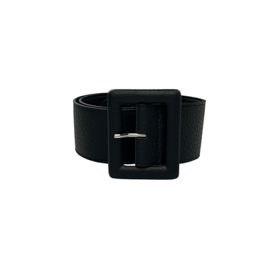 ORCIANI, Ceinture cuir grainé mat, Noir