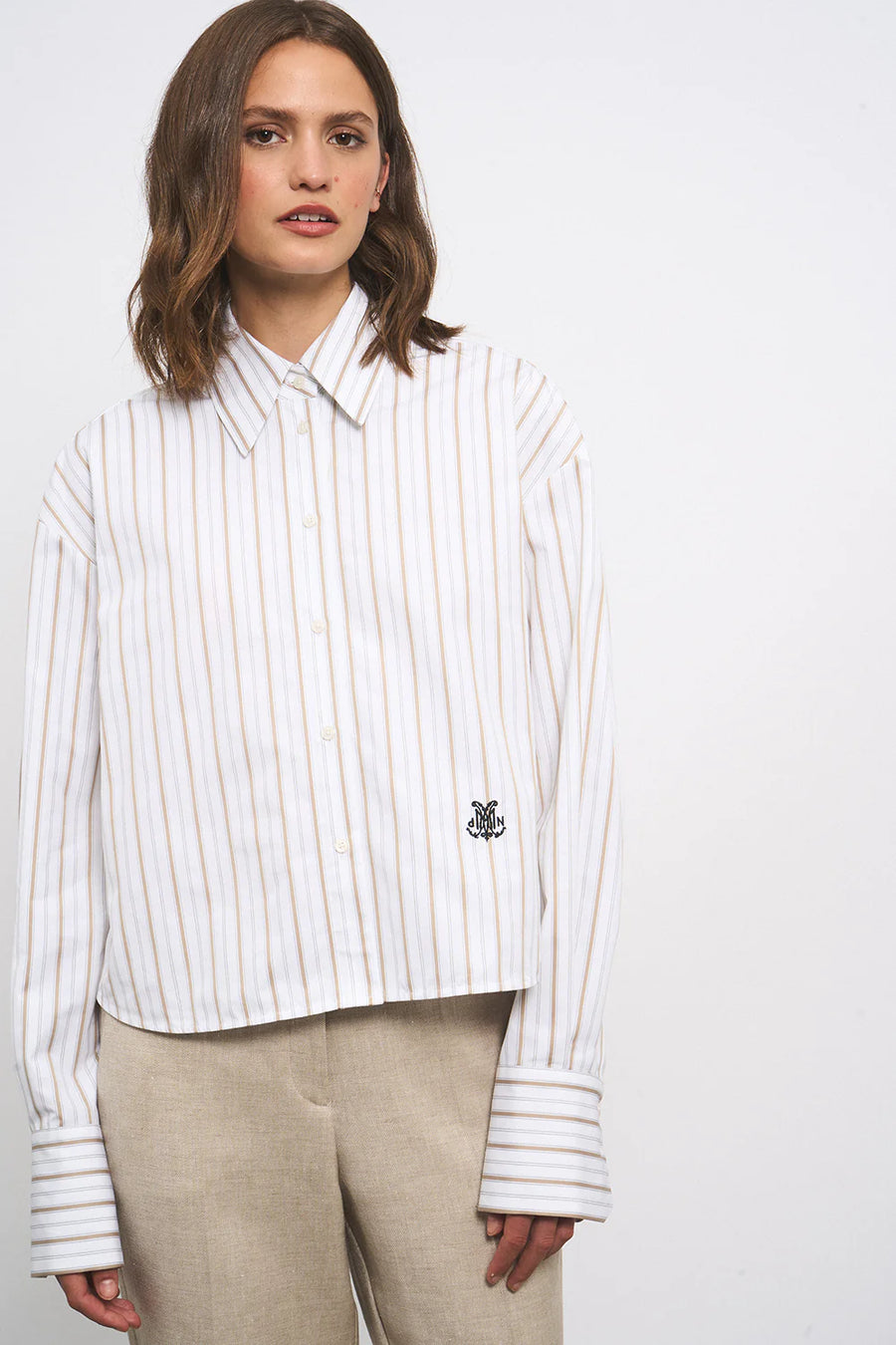 DMN, CHEMISE BILLIE, RAYURE BEIGE