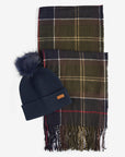 BARBOUR, Coffret bonnet Dover et écharpe Hailes