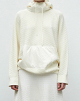 MOLLI Pull en maille à capuche "VICTOR", Naturel