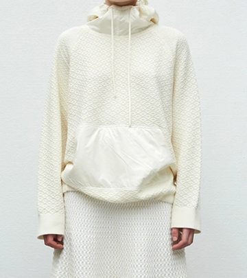 MOLLI Pull en maille à capuche "VICTOR", Naturel