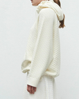 MOLLI Pull en maille à capuche "VICTOR", Naturel