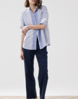 Hartford, Chemise CHARLOT, Bleu et Blanc