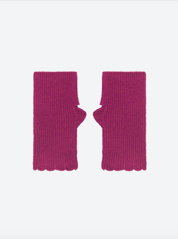 MOLLI, mitaines côtes festonnées en maille, Grenade