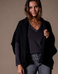 Anonym, Veste Poncho “Coraline”, Noir