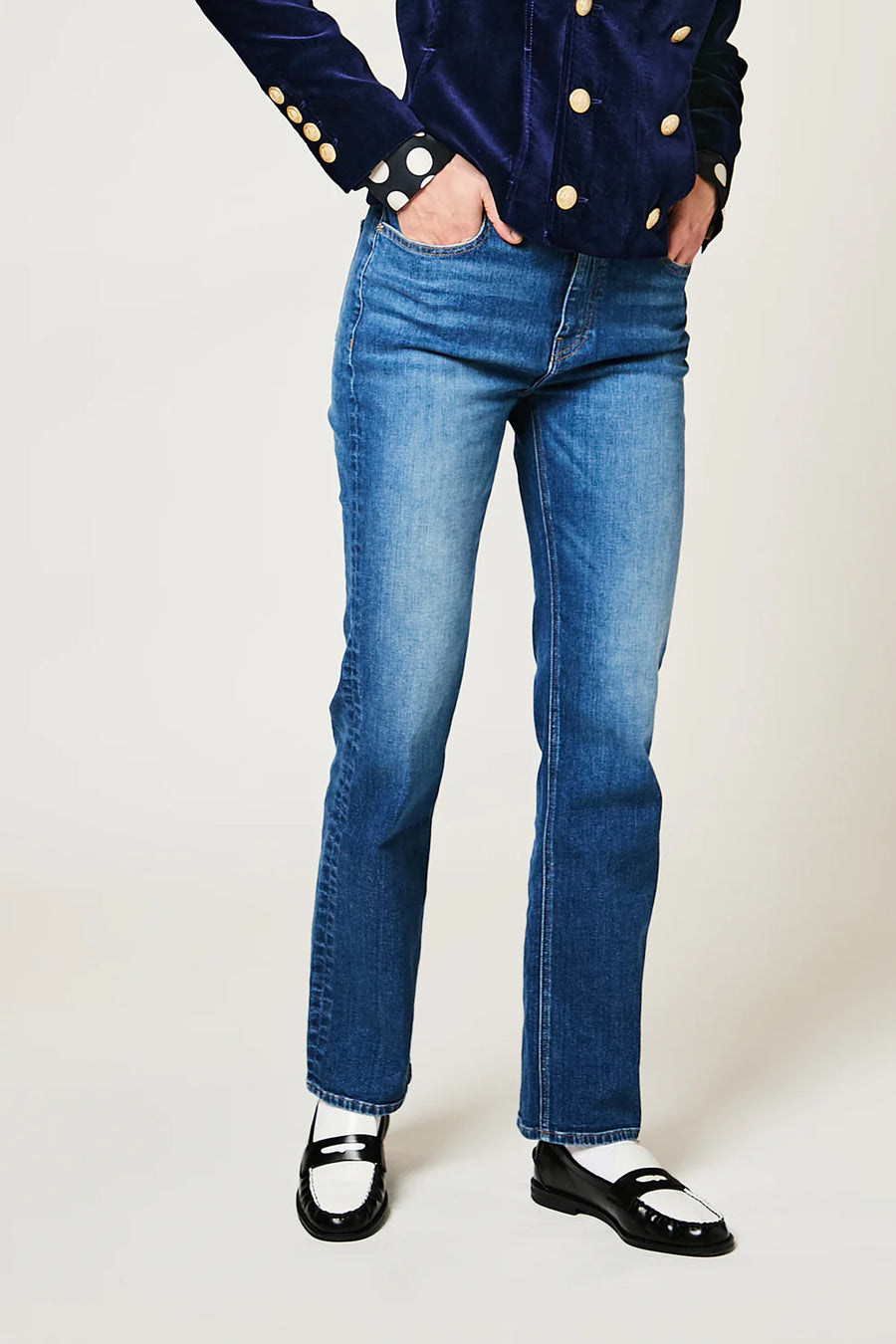 DMN, PANTALON MICK, JEAN DENIM BLEU