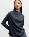 Ahlvar Gallery, Blouse "JADE", Bleu Gris