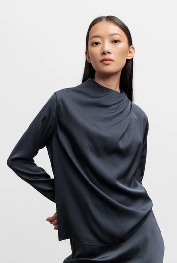 Ahlvar Gallery, Blouse "JADE", Bleu Gris