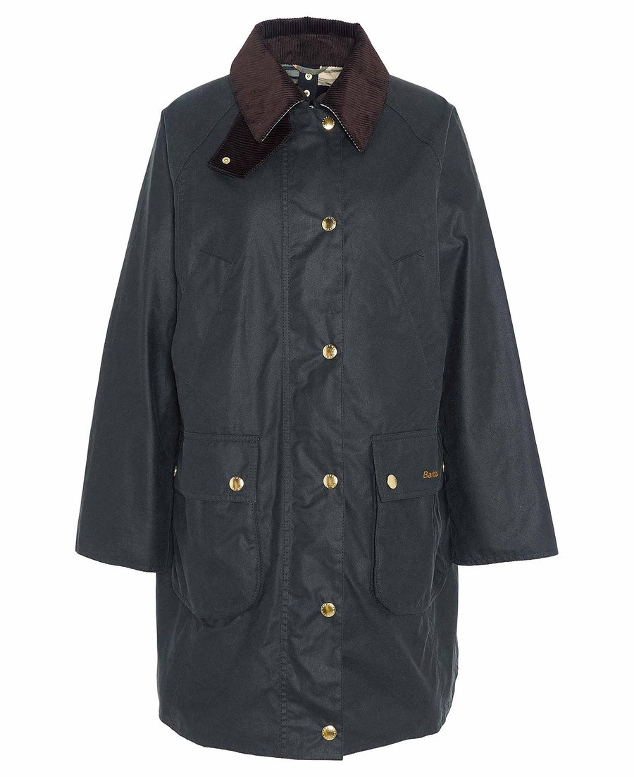 BARBOUR, Veste longue Beadnell, Sage