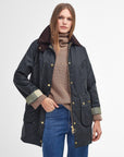 BARBOUR, Veste longue Beadnell, Sage