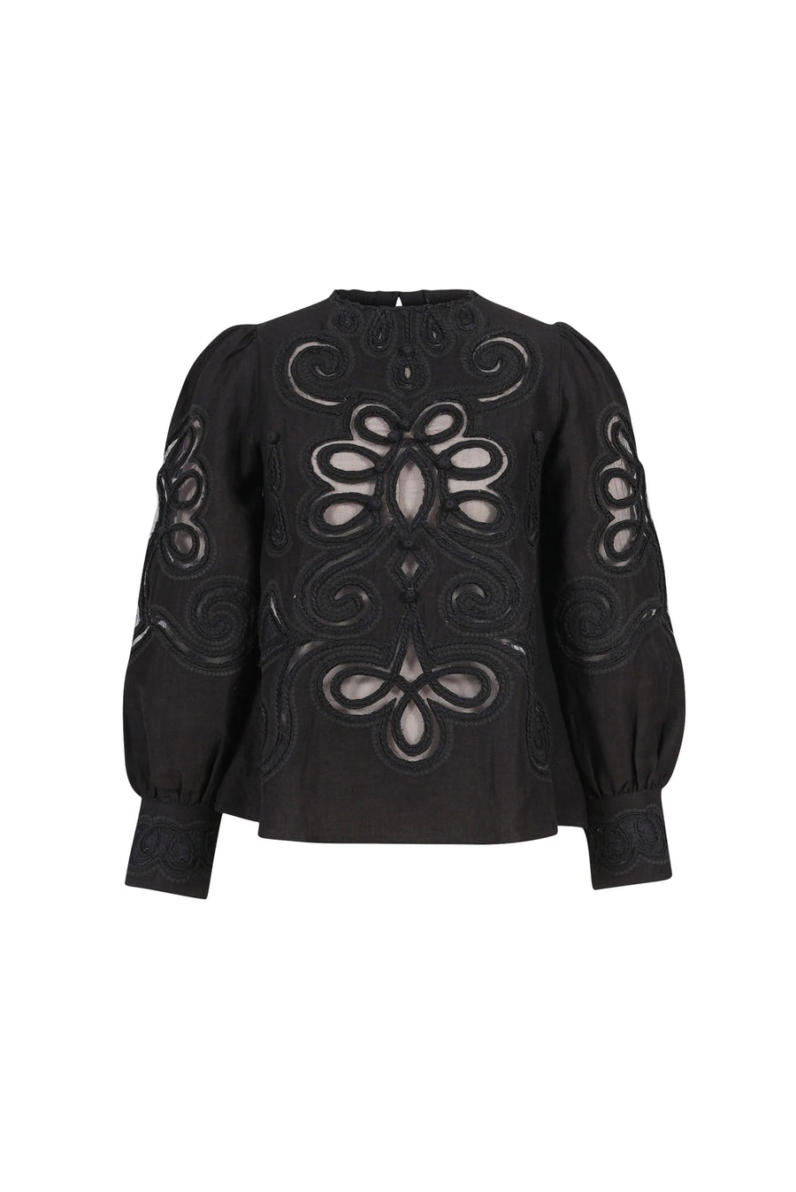 V. DE VINSTER, Blouse CARE, Noir