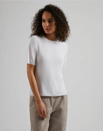 LARDINI, tee-shirt maille , blanc