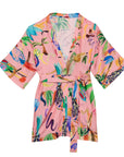GKERO, Kimono "PERRUCHES ROSE"